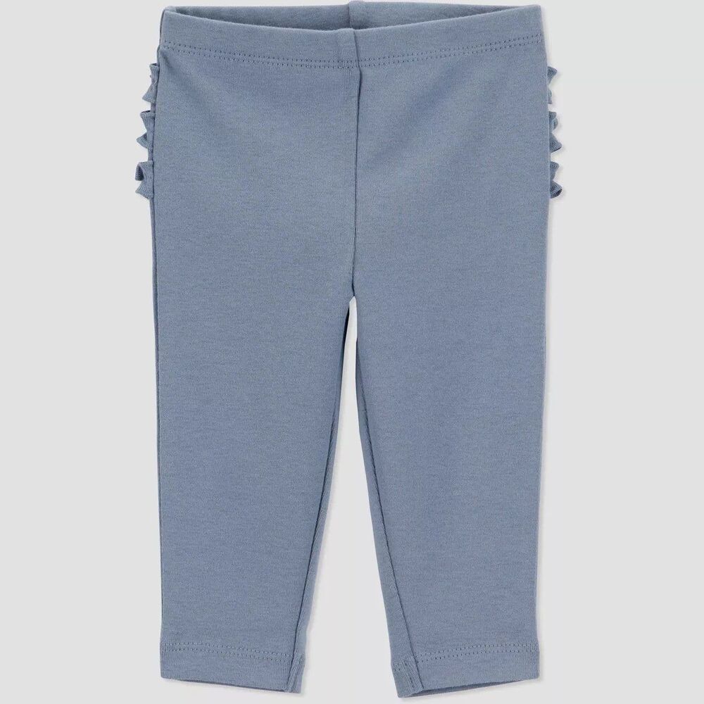 Baby Girls' 2pk Floral Ruffle Pants - Blue - Picture 4 of 6